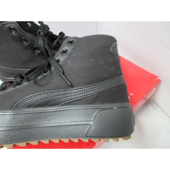Puma Kaia Mid Womens Size 8.5 Black Platform Sneakers Shoes 384108-01 - Picture 6 of 16